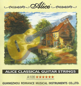 Alice AC106-N, 20 Packs Classical Guitar Strings Set, Normal, Clear Nylon, Coated Copper Wound