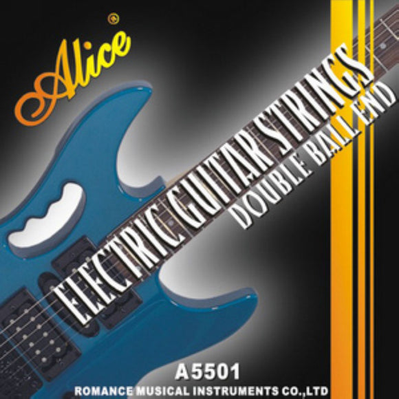 Alice A5501, Double Ball End, Electric Guitar Strings Set, 10-46, Plated Steel, Nickel Alloy Wound, Length 692 mm