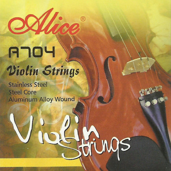 Alice A704, 10 PCs Single Violin Strings, 1st E, Stainless Steel