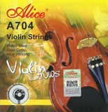 Alice A704, Violin Strings Sets, 4/4 Size, Stainless Steel, Alloy Wound, E Ball End