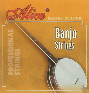 Alice AJ04, 4-String Banjo Strings Set, 09-30, Round Core, Coated Copper Wound, Loop