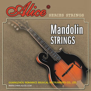 Alice AM03, Mandolin Strings Sets, 10-34, Round Core, Silver Plated Copper Wound, Loop