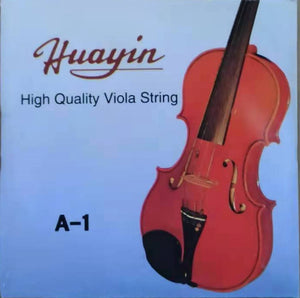 HuaYin, 3 PCs Single Viola Strings, 16" 1st A, Carbon Steel, Aluminium Alloy Wound, AM300