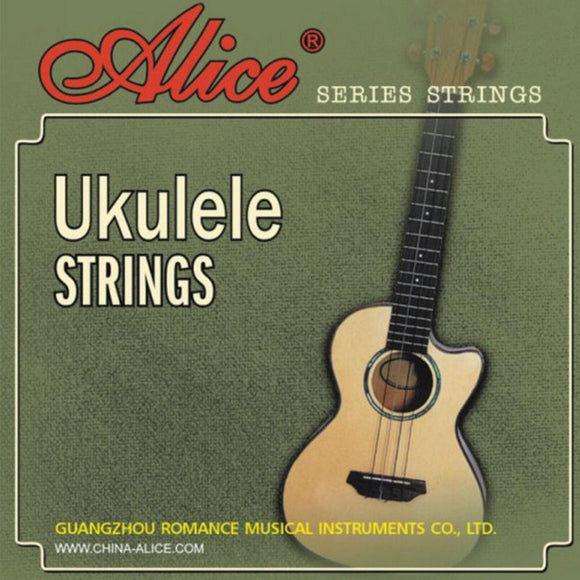 Alice AU02, Ukulele Strings Set, Soprano, Black Nylon, B F# D A