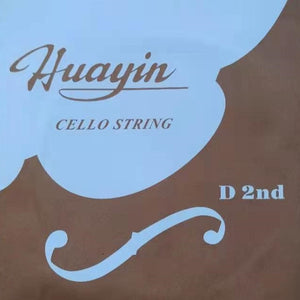 HuaYin, Single Cello Strings, 1/2 2nd D, Steel Core, Nickel Alloy Wound, CM200