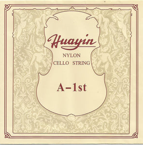 HuaYin, Single Cello Strings, 4/4-1/8, Nylon Core, Nickel Alloy Wound, CP200