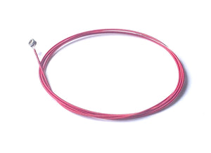 Single Electric Bass Strings, 2nd D 0.060, Hexagonal Core, Red Coated on Copper Wound