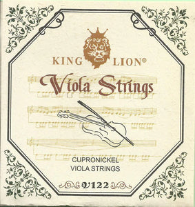 KingLion KL122A, Viola Strings Set, 16" Size, Steel Core, Nickel Alloy Wound