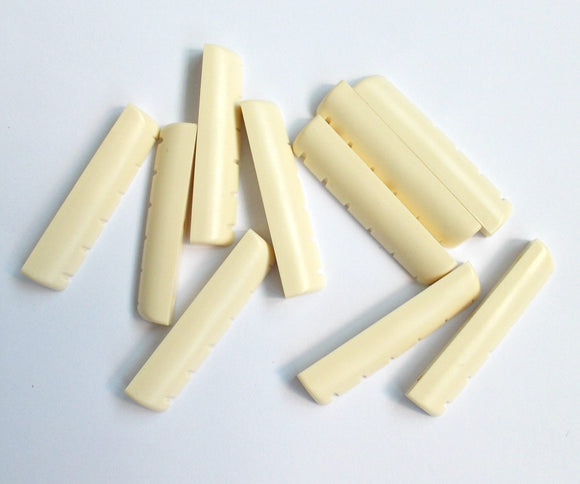 1000 PCs Acoustic Guitar Nuts 43 x 6 x 8.88-8.00, Plastic, Ivory Color, A026B